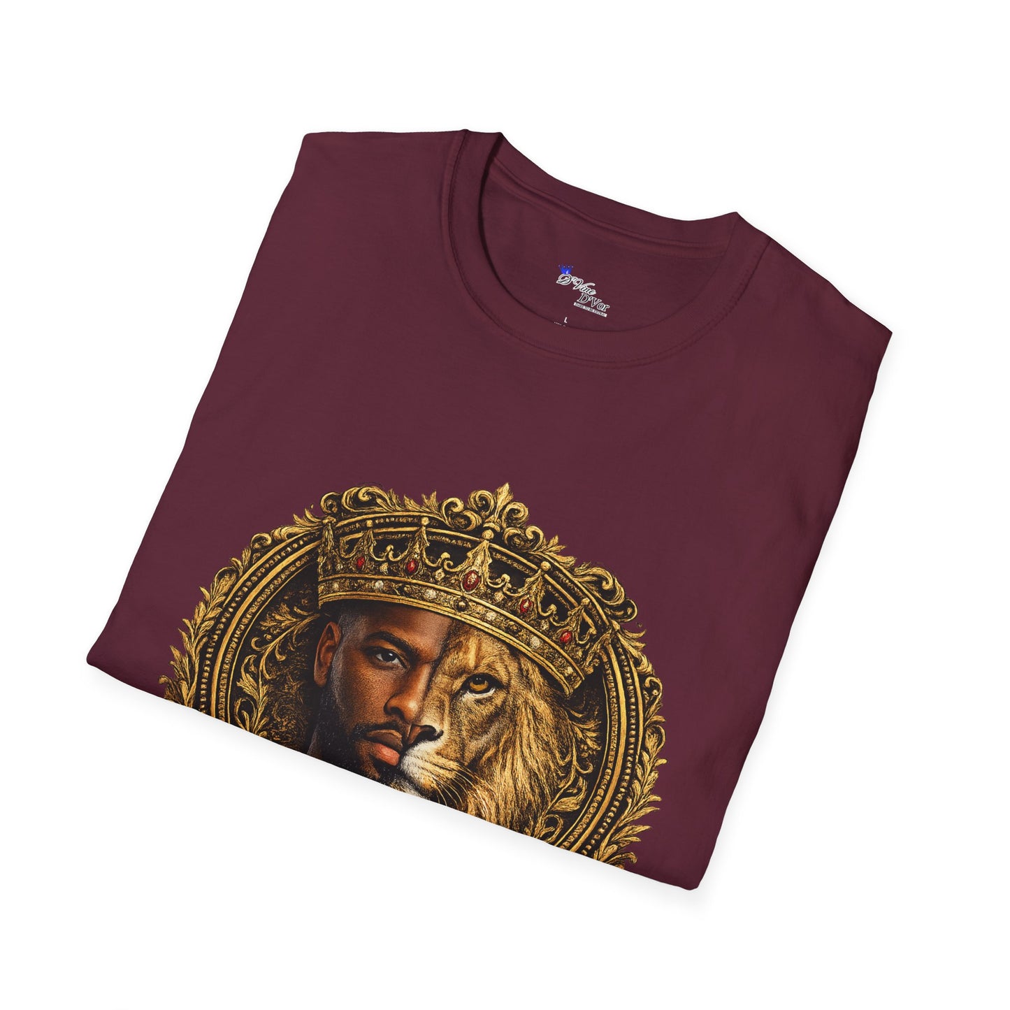 King of All Kings T-Shirt — Regal Lion & Crown Christian Faith Tee