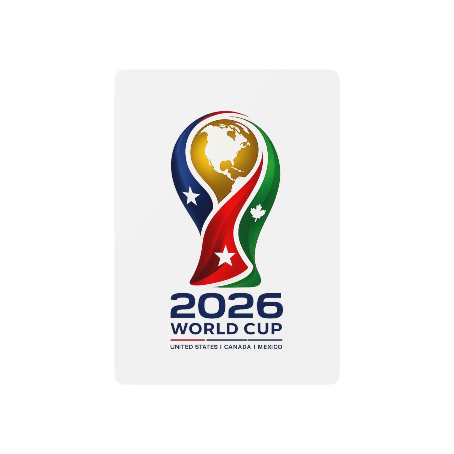 2026 World Cup Poker Playing Cards — Soccer Tournament Deck