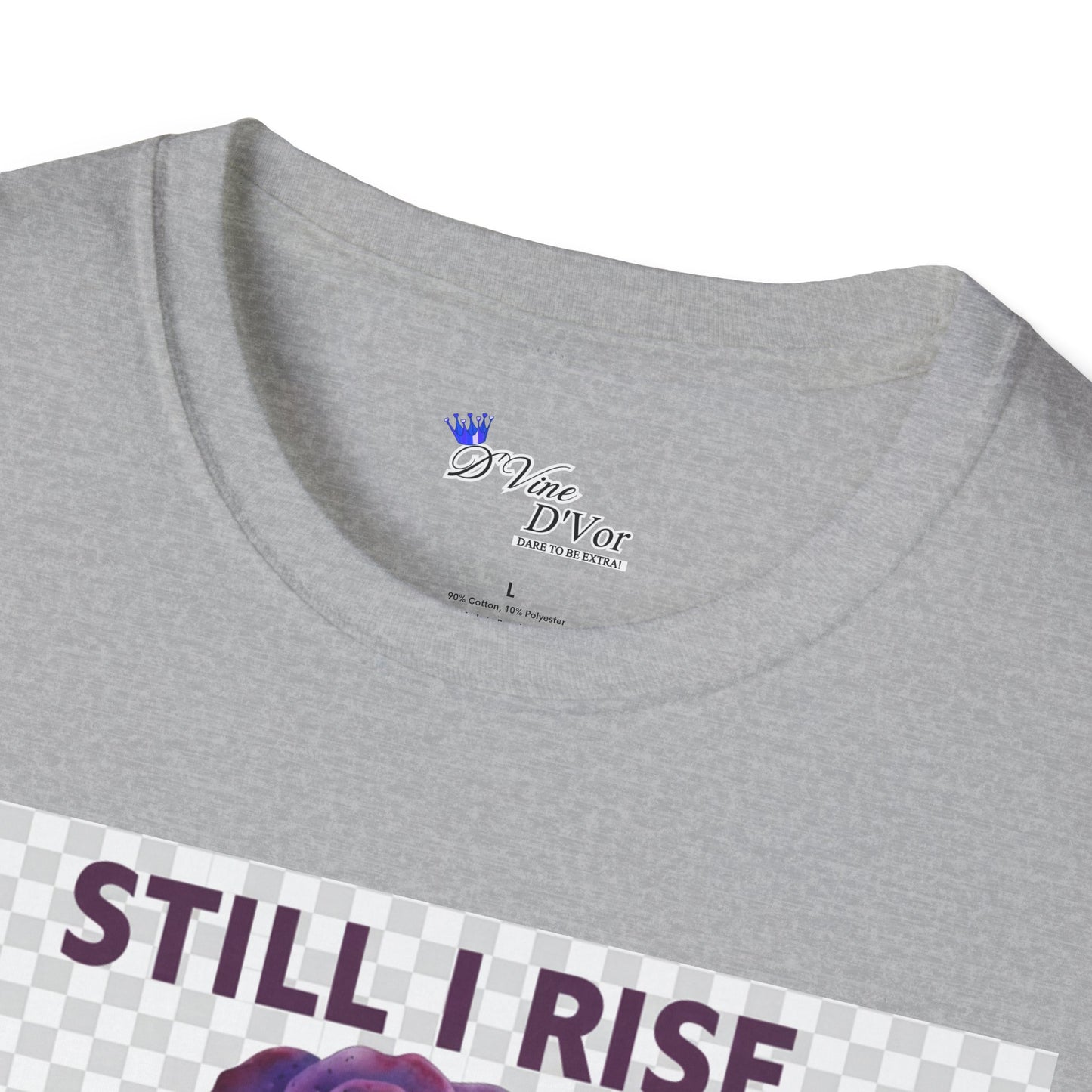 Still I Rise Purple Ribbon Bruised Not Broken Domestic Violence Awareness Tee