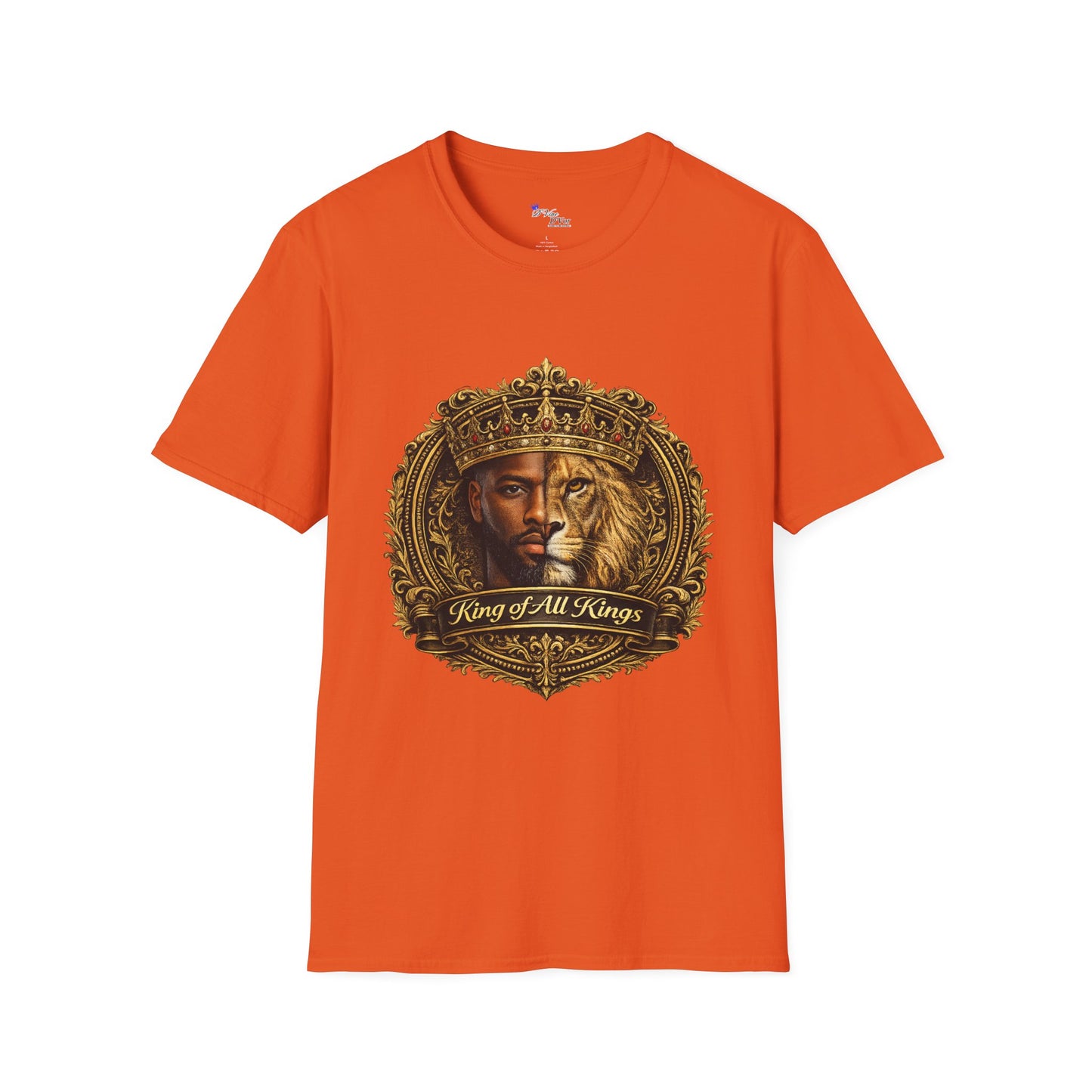 King of All Kings T-Shirt — Regal Lion & Crown Christian Faith Tee