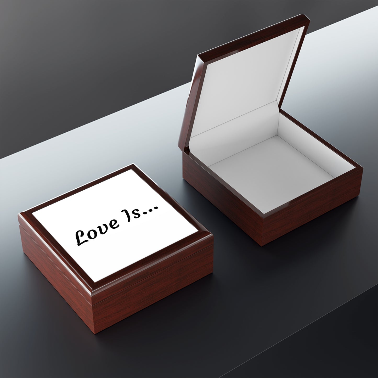 Love Is... Jewelry Box – Romantic Keepsake Gift for Couples