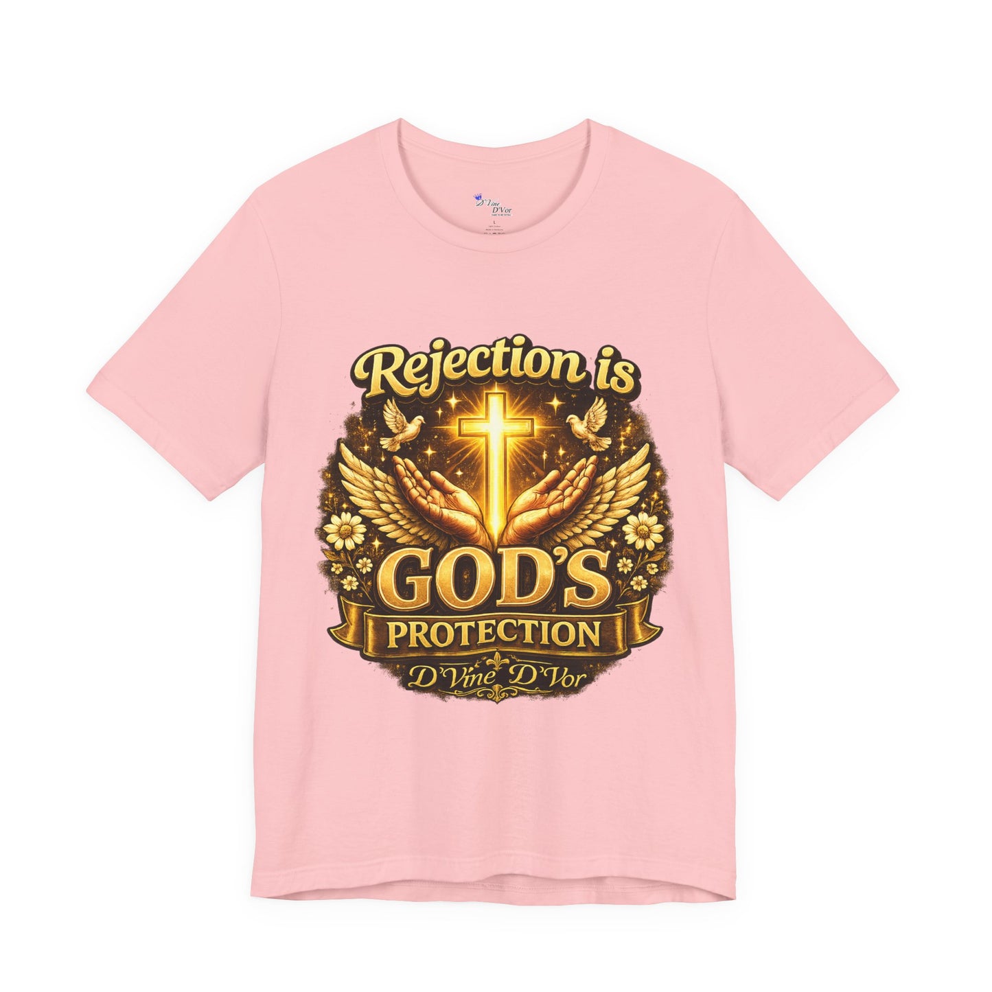 God's Protection Tee — "Rejection is God's Protection" Christian Faith T-Shirt