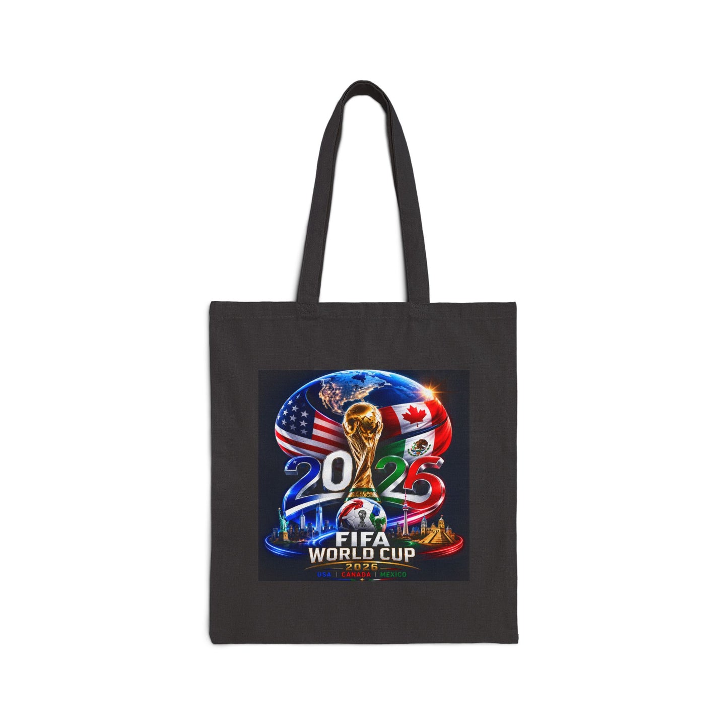 2025 FIFA World Cup Tote Bag — Soccer Fan Canvas Grocery Tote