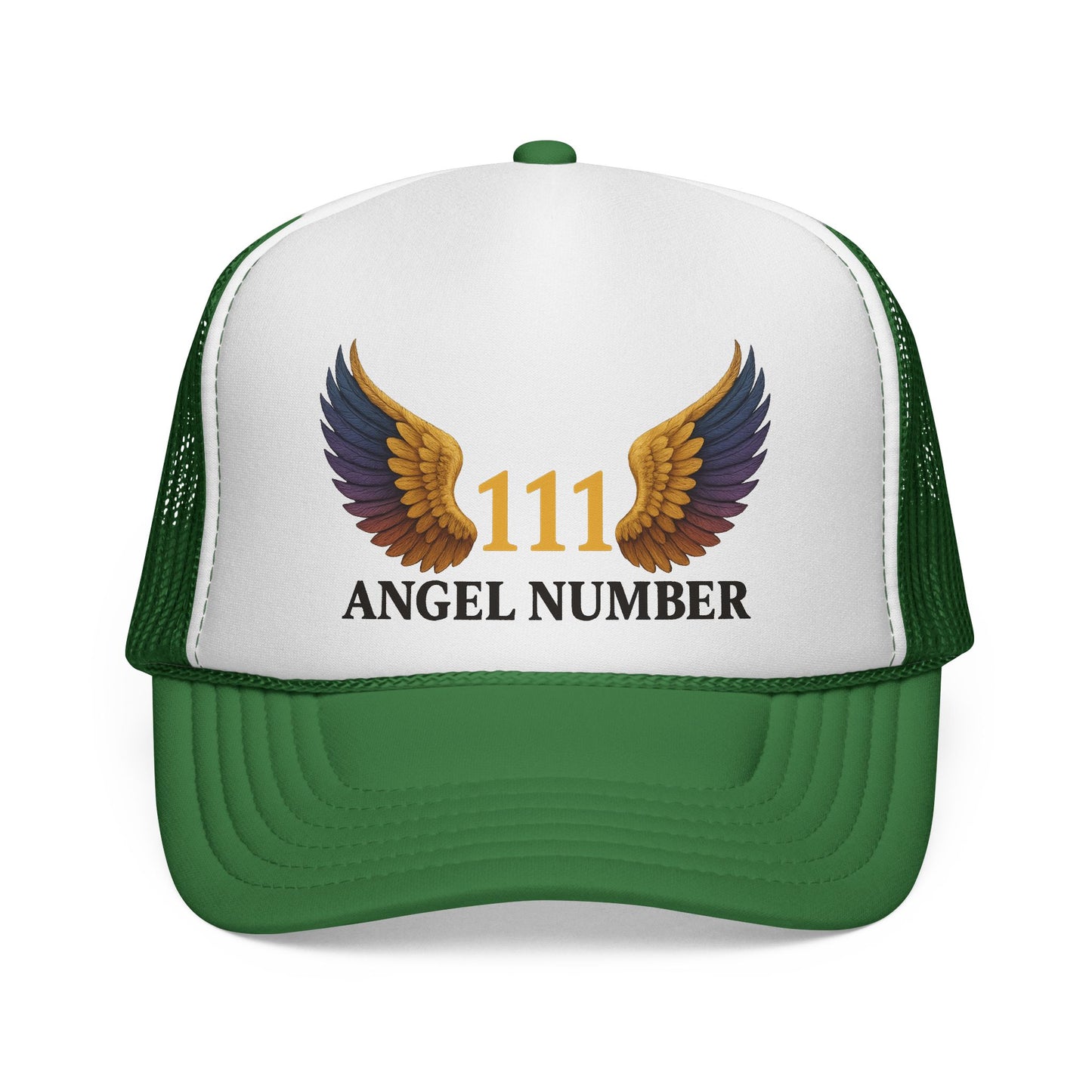 Trucker Cap 111 Angel Number Wings Spiritual Mesh Hat