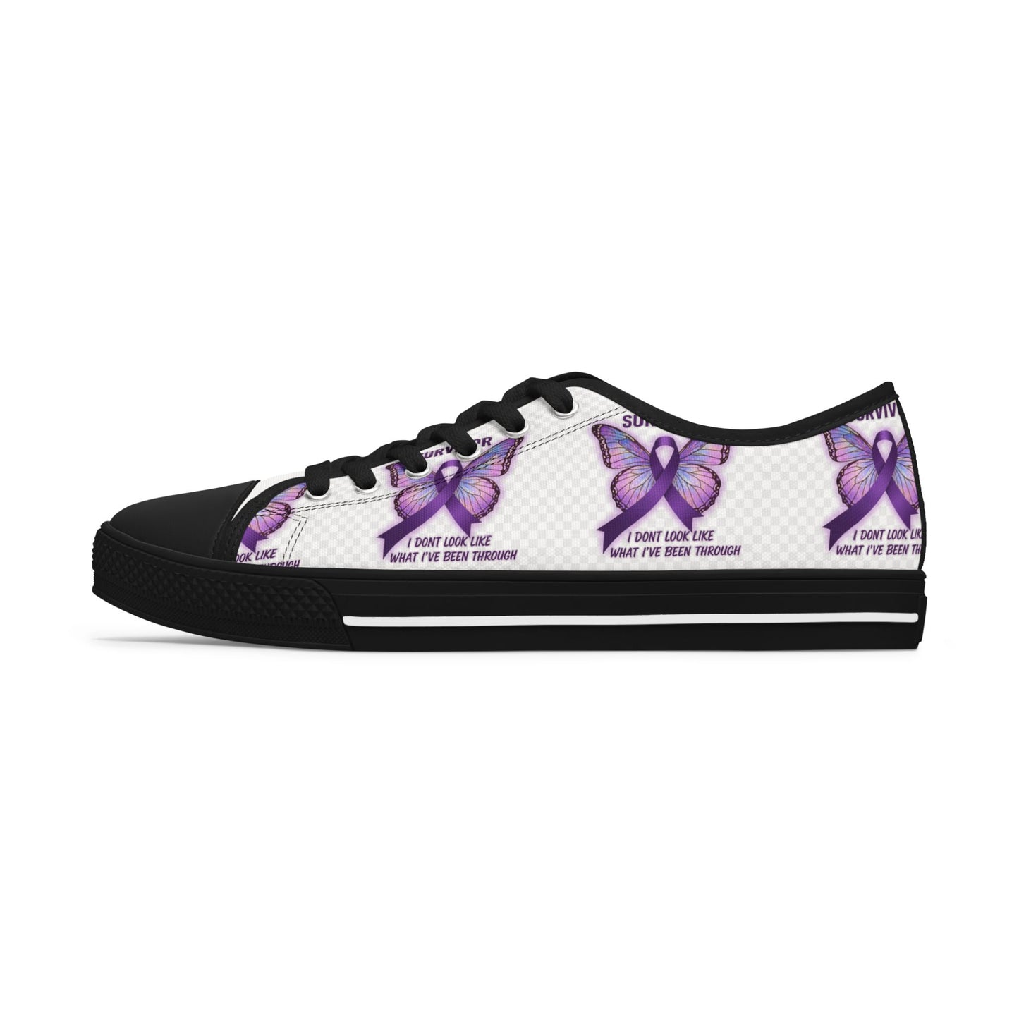 Domestic Violence Awareness Survivor Sneakers I Dont Look Like What Ive Been Through