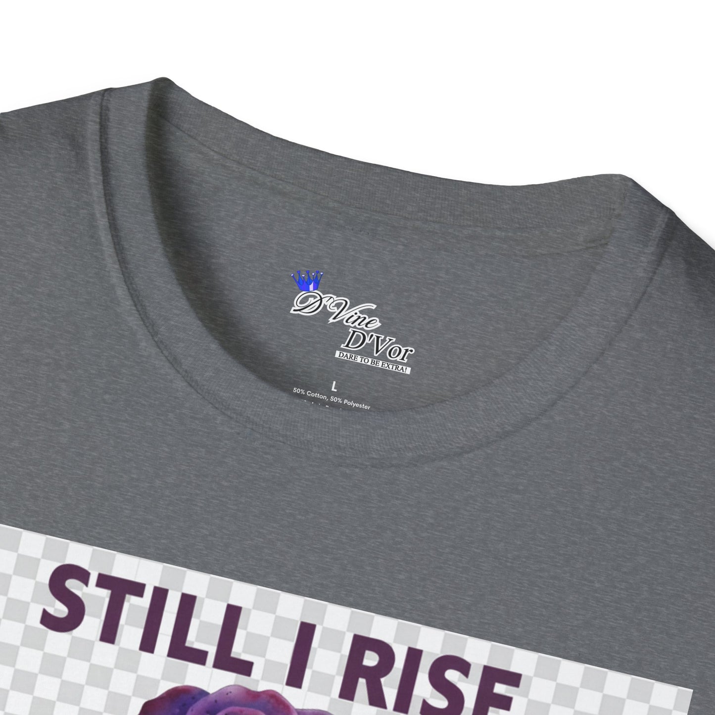 Still I Rise Purple Ribbon Bruised Not Broken Domestic Violence Awareness Tee