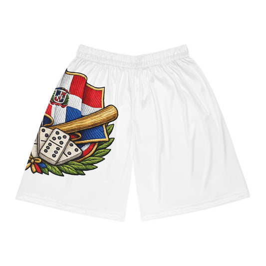 Dominican Baseball Crest Basketball Shorts