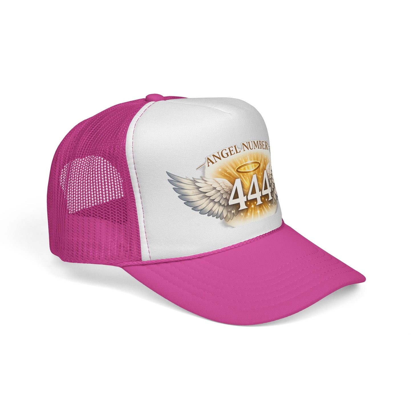 Angel Number 444 Spiritual Winged Halo Trucker Cap