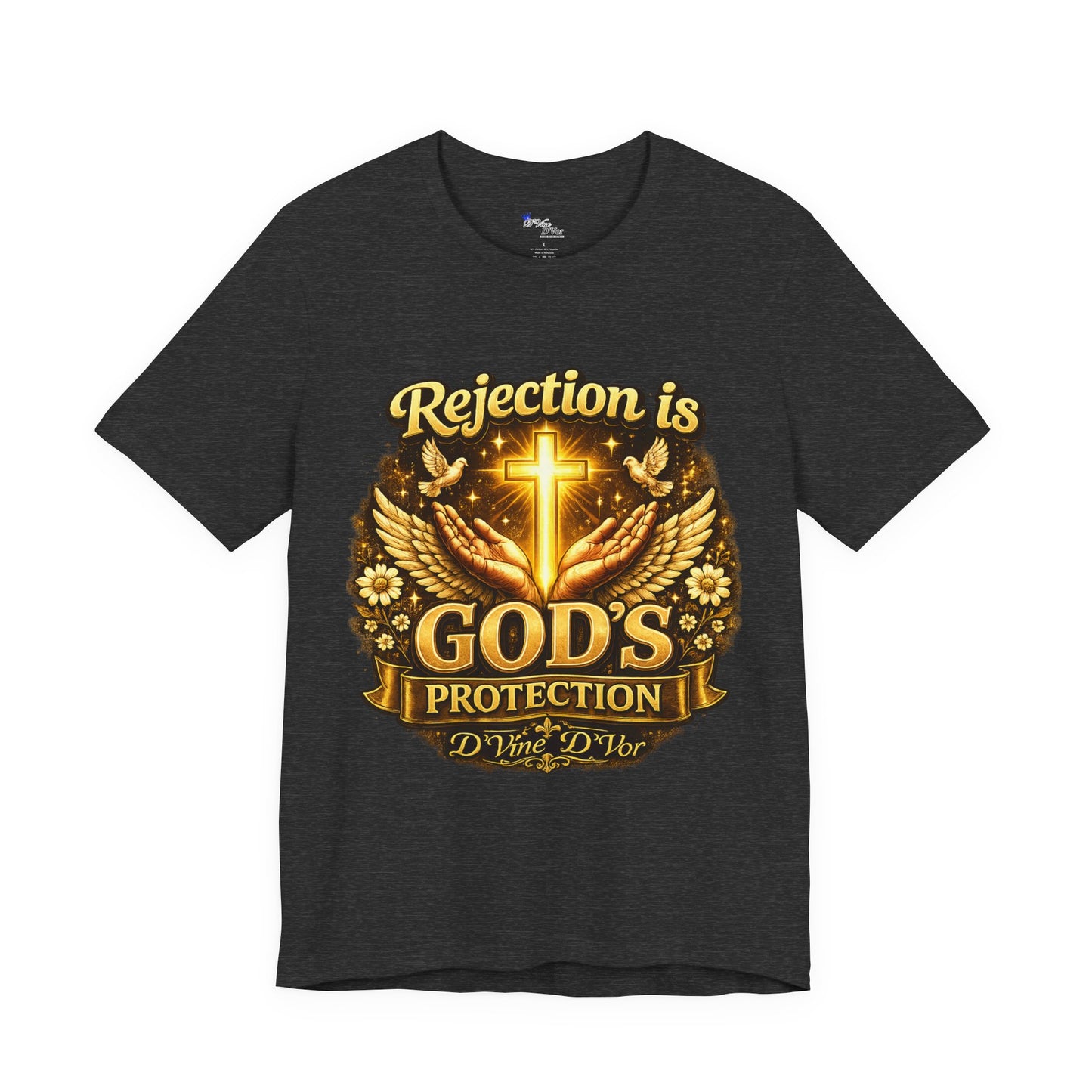 God's Protection Tee — "Rejection is God's Protection" Christian Faith T-Shirt