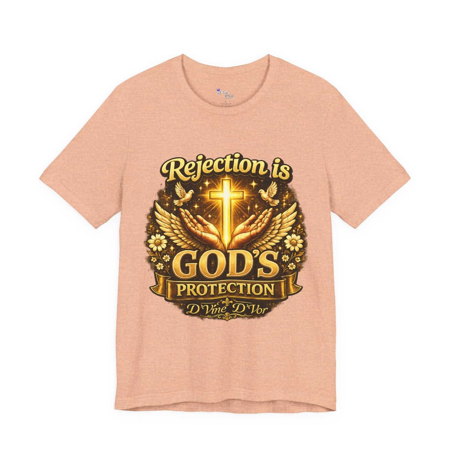 God's Protection Tee — "Rejection is God's Protection" Christian Faith T-Shirt