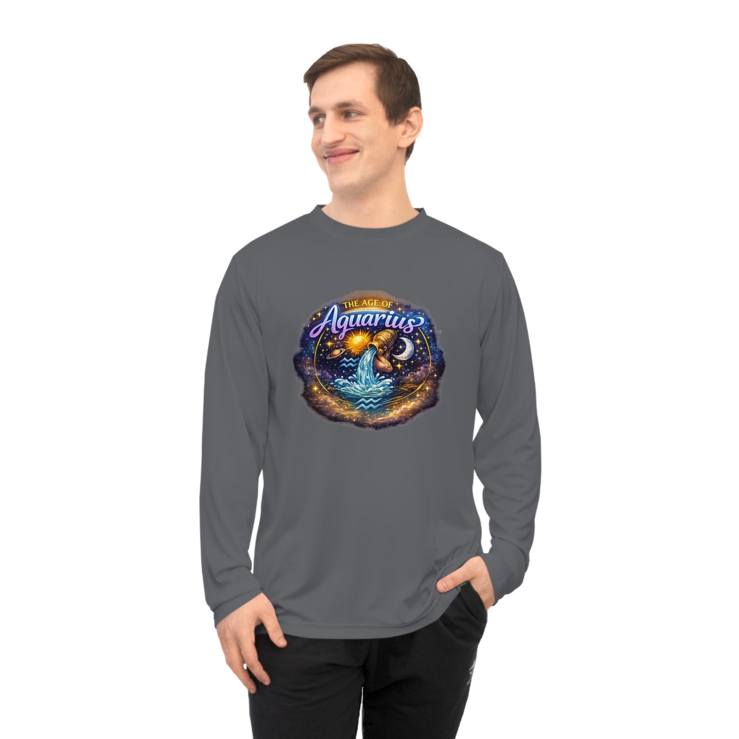 Aquarius Zodiac Long Sleeve Shirt