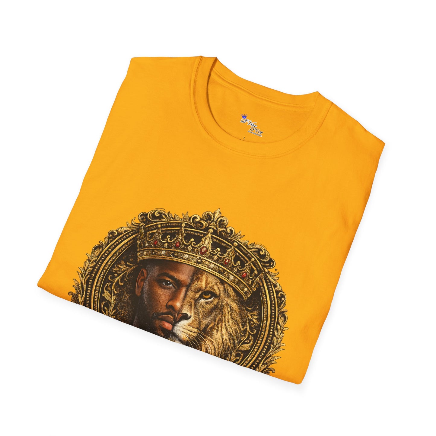King of All Kings T-Shirt — Regal Lion & Crown Christian Faith Tee