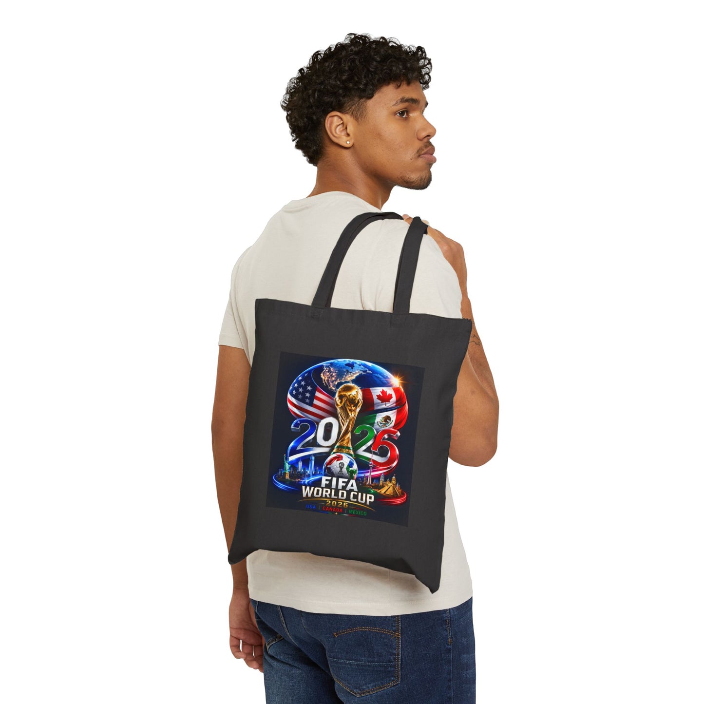 2025 FIFA World Cup Tote Bag — Soccer Fan Canvas Grocery Tote