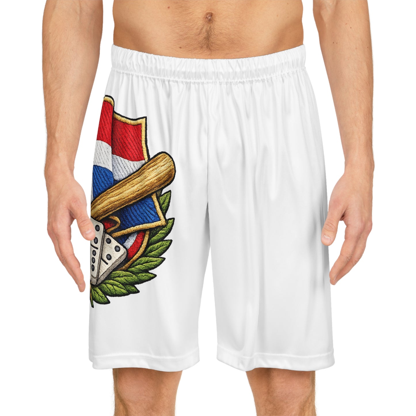 Dominican Baseball Crest Basketball Shorts