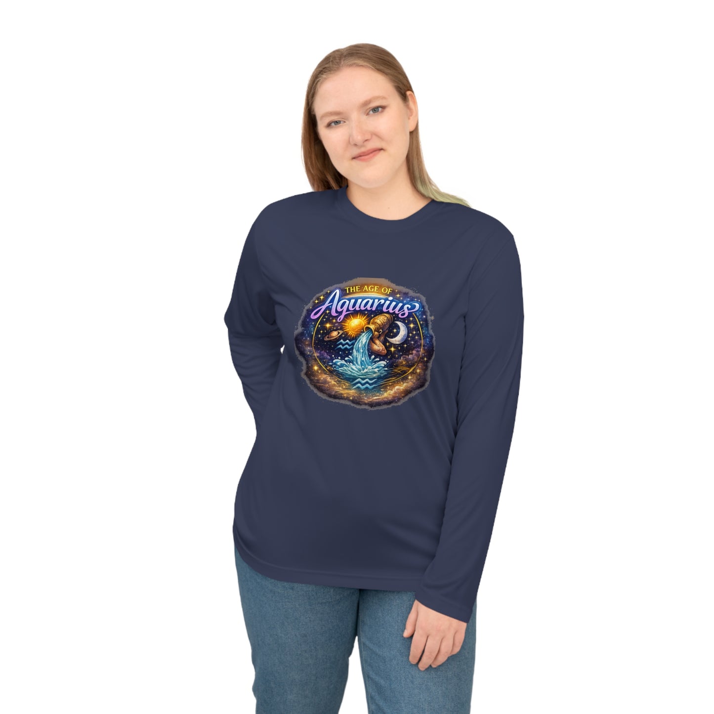 Aquarius Zodiac Long Sleeve Shirt