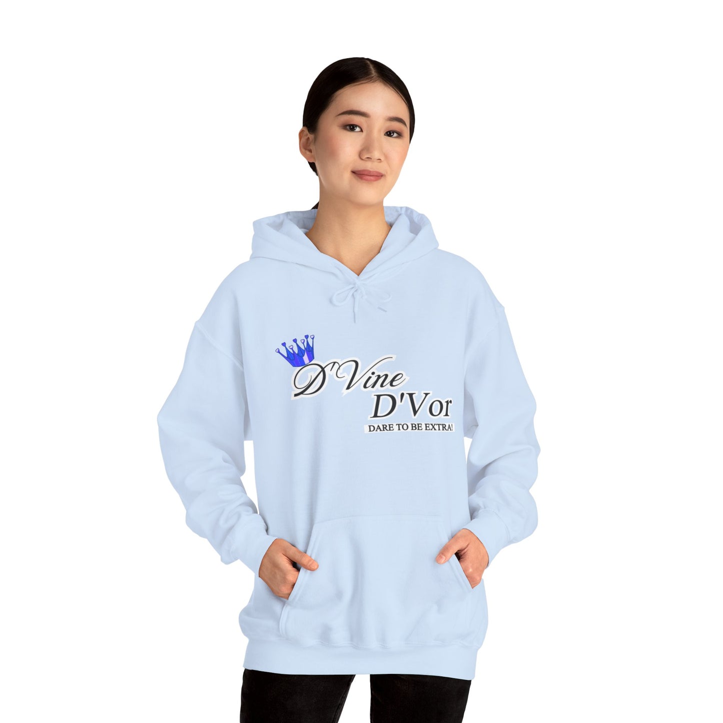 DVine DVor Dare to Be Extra Crown Logo Pullover