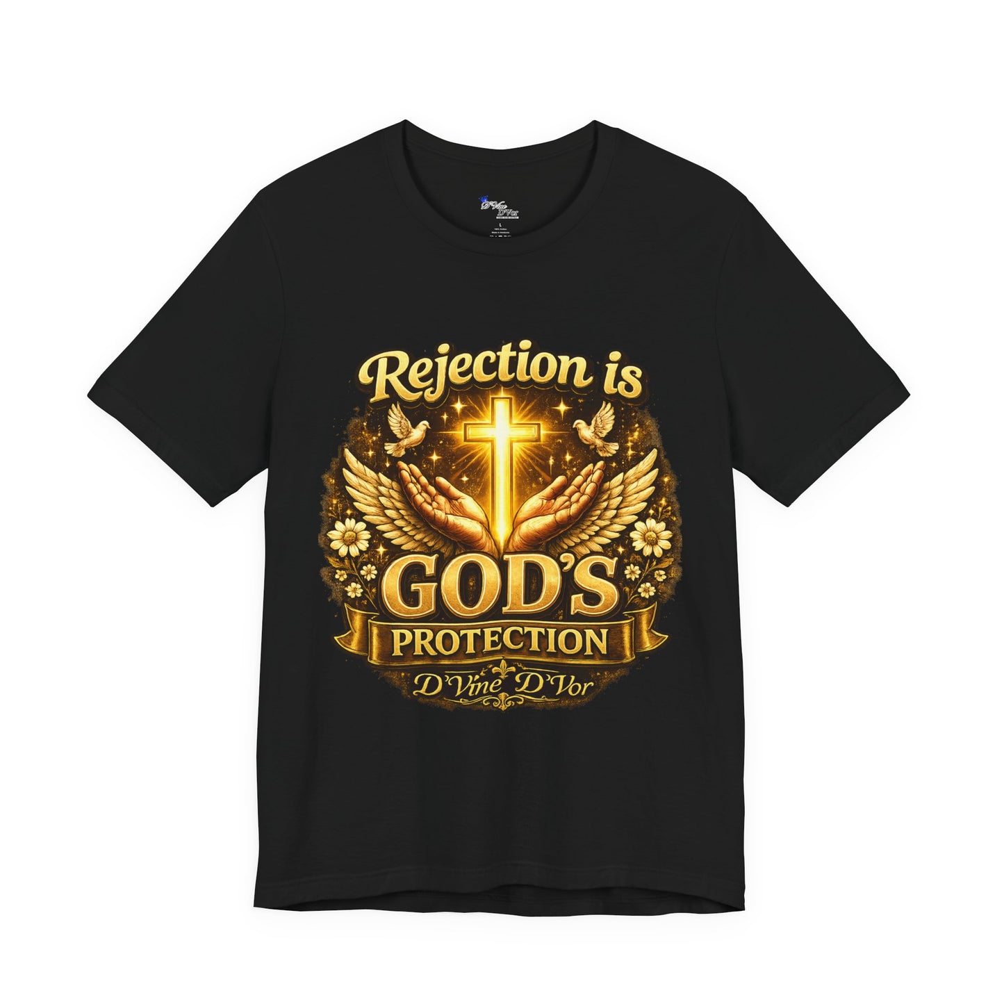 God's Protection Tee — "Rejection is God's Protection" Christian Faith T-Shirt