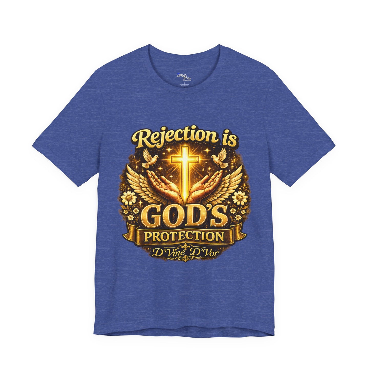 God's Protection Tee — "Rejection is God's Protection" Christian Faith T-Shirt
