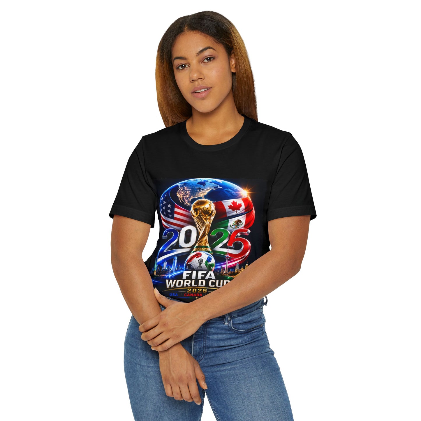 2026 FIFA World Cup T-Shirt — USA & Canada Host Soccer Fan Tee