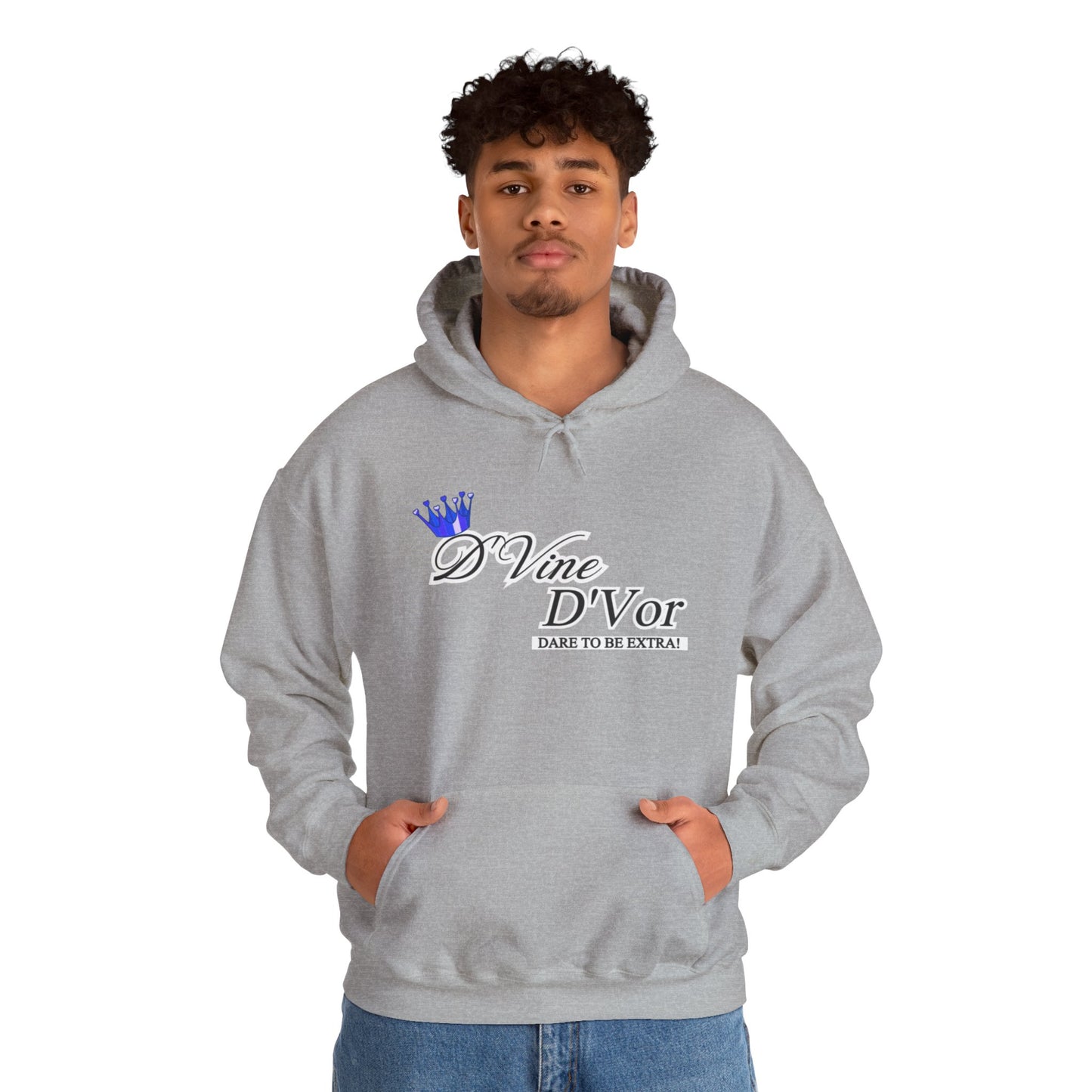 DVine DVor Dare to Be Extra Crown Logo Pullover