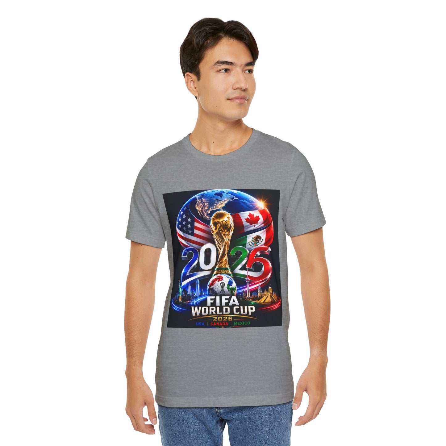 2026 FIFA World Cup T-Shirt — USA & Canada Host Soccer Fan Tee