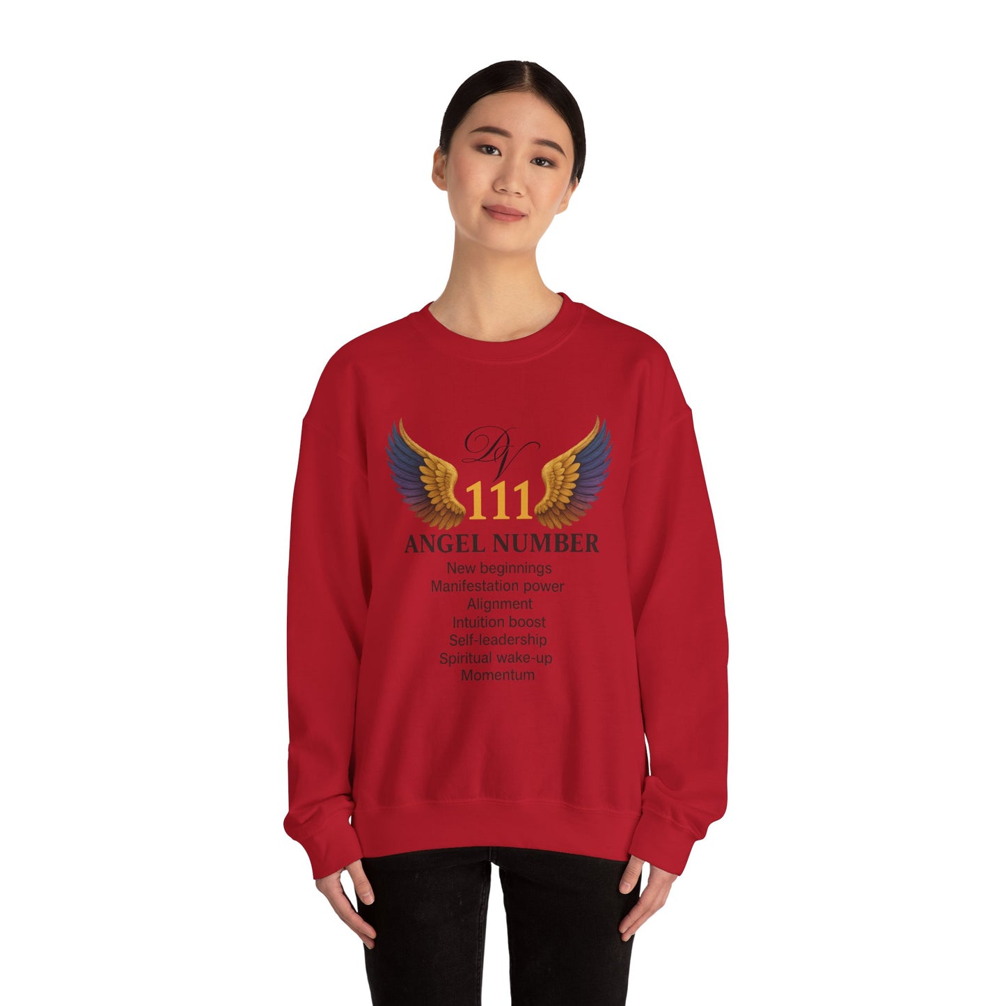 Angel Number 111 Spiritual Awakening Crewneck Manifestation & Alignment