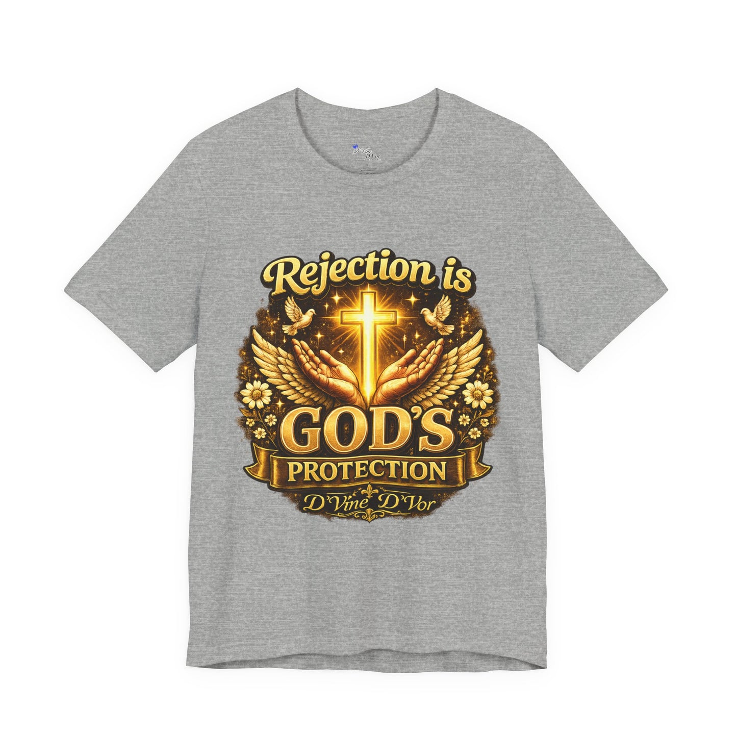 God's Protection Tee — "Rejection is God's Protection" Christian Faith T-Shirt