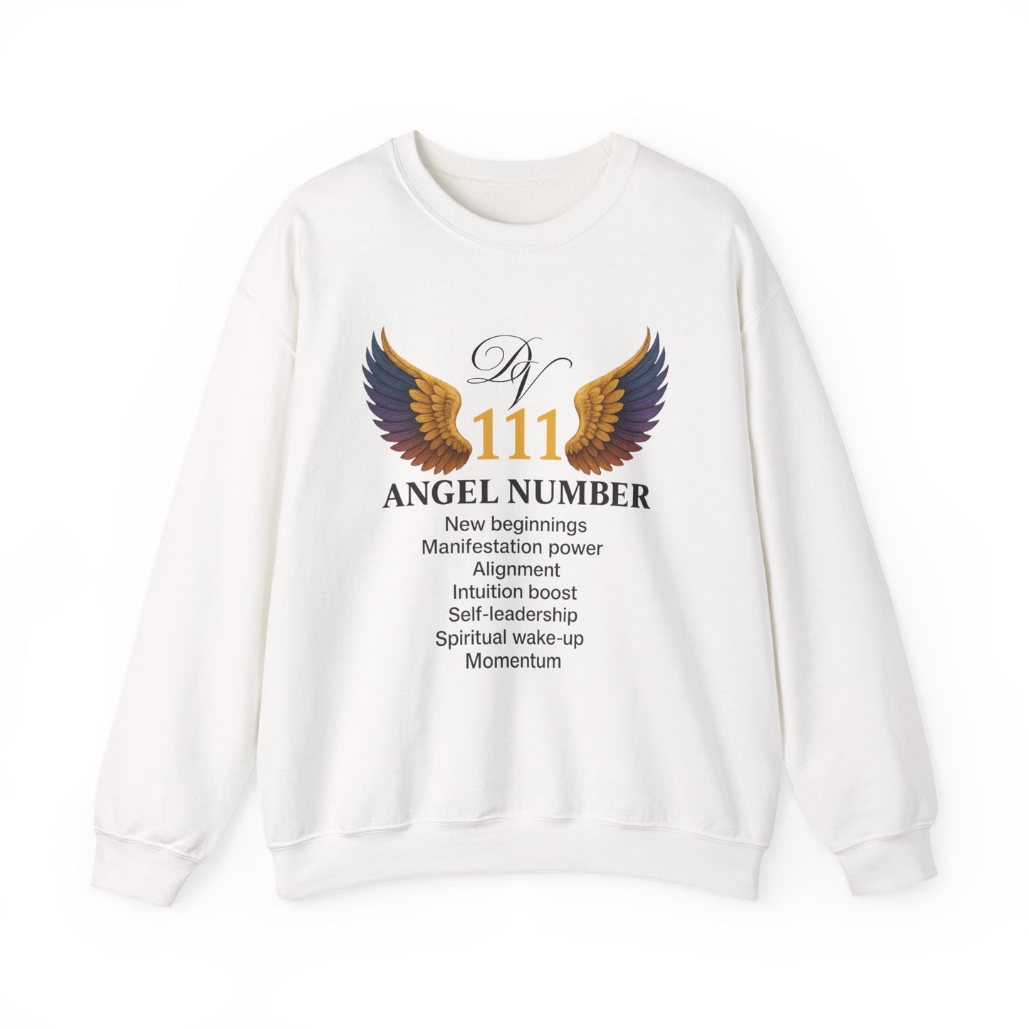 Angel Number 111 Spiritual Awakening Crewneck Manifestation & Alignment