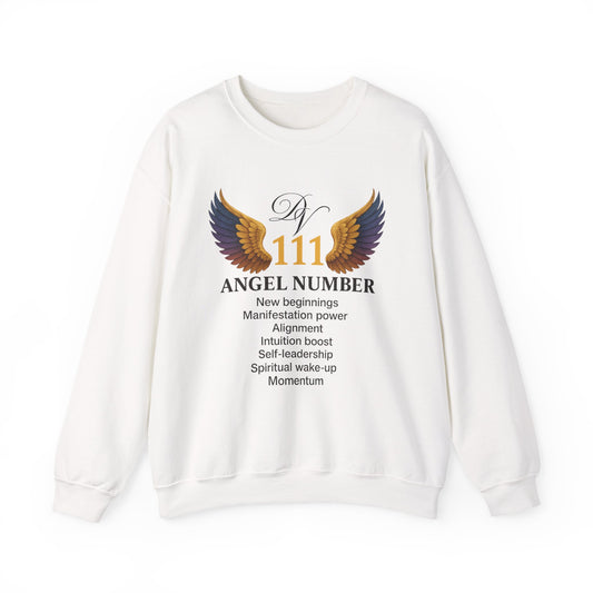Angel Number 111 Spiritual Awakening Crewneck Manifestation & Alignment