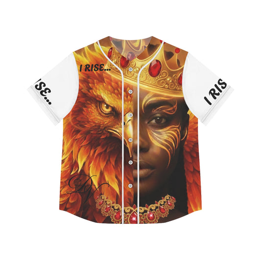 I Rise Phoenix Queen Baseball Jersey — Women's All-Over Print