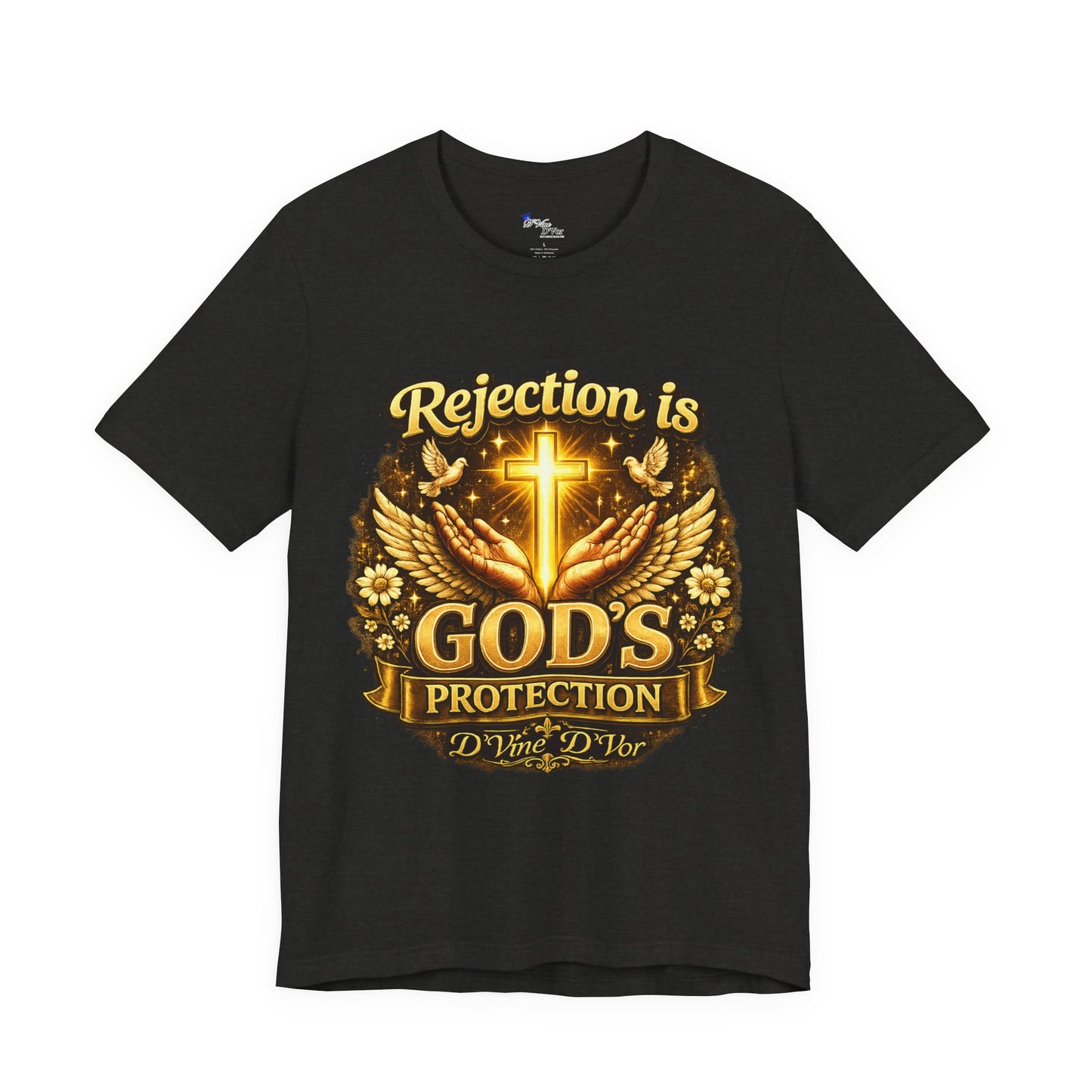 God's Protection Tee — "Rejection is God's Protection" Christian Faith T-Shirt