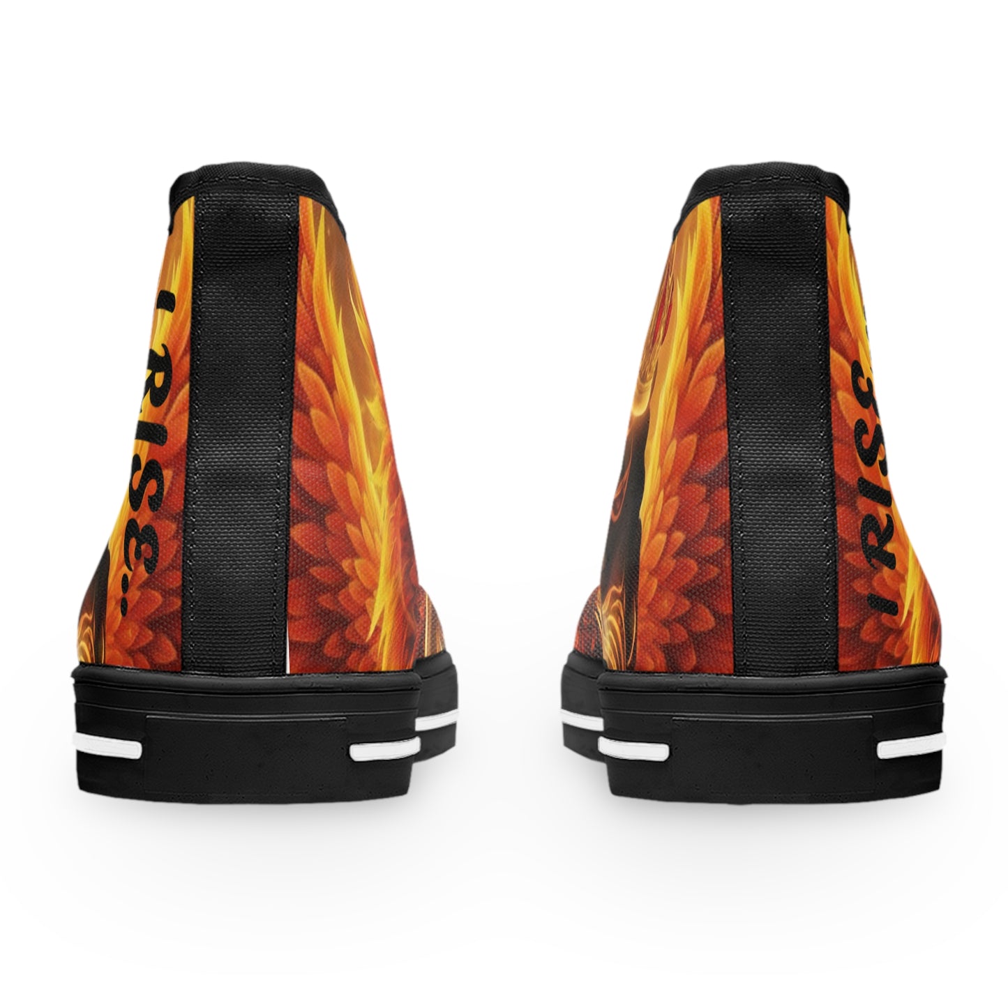 High Top Sneakers — Phoenix Queen I Rise Graphic Women's Casual Shoes