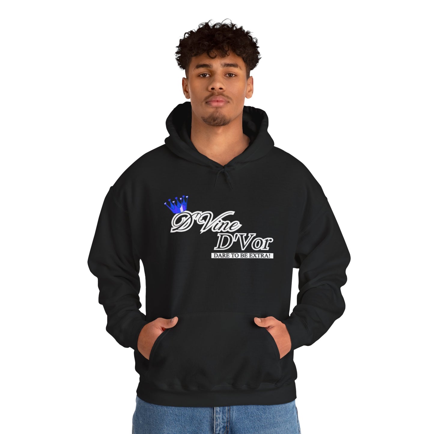 DVine DVor Dare to Be Extra Crown Logo Pullover