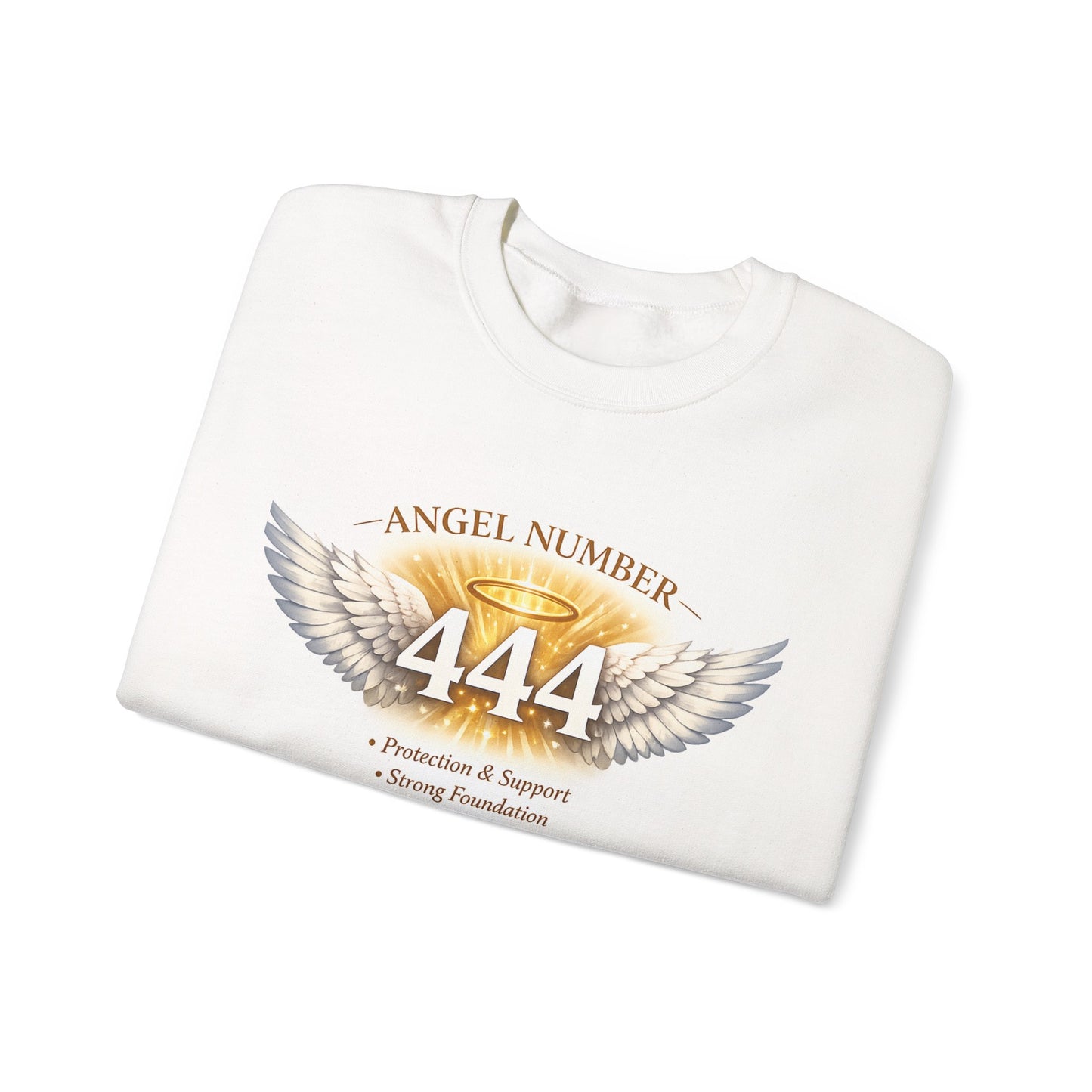 Angel Number 444 Spiritual Protection & Support Crewneck