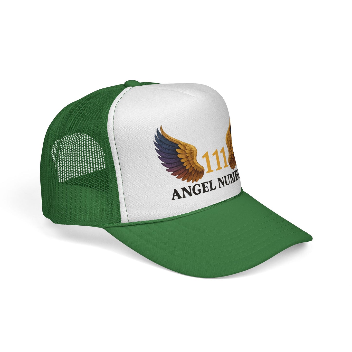 Trucker Cap 111 Angel Number Wings Spiritual Mesh Hat