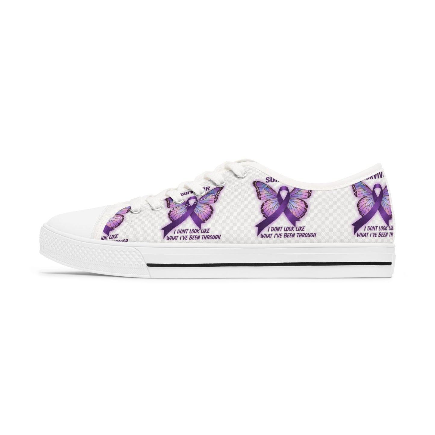 Domestic Violence Awareness Survivor Sneakers I Dont Look Like What Ive Been Through