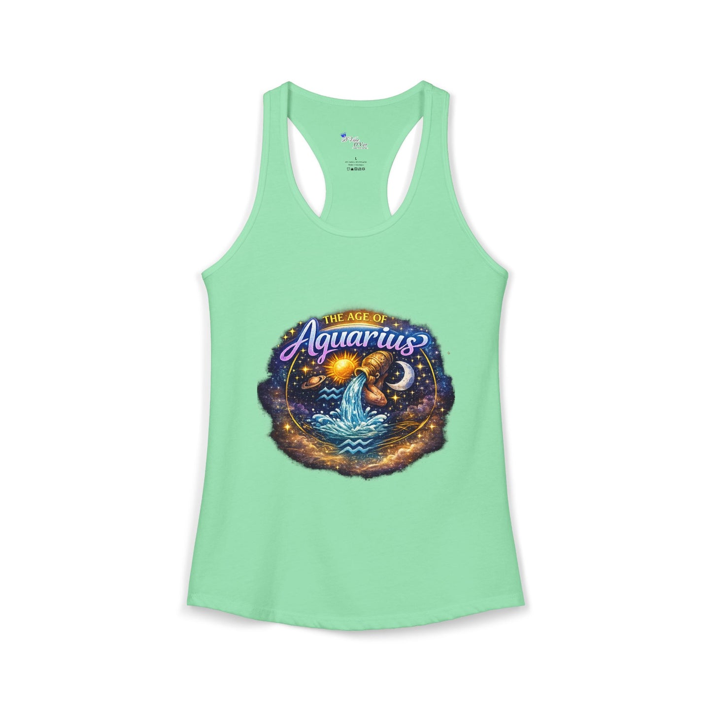 Womens Age of aqaurius Racerback Tank