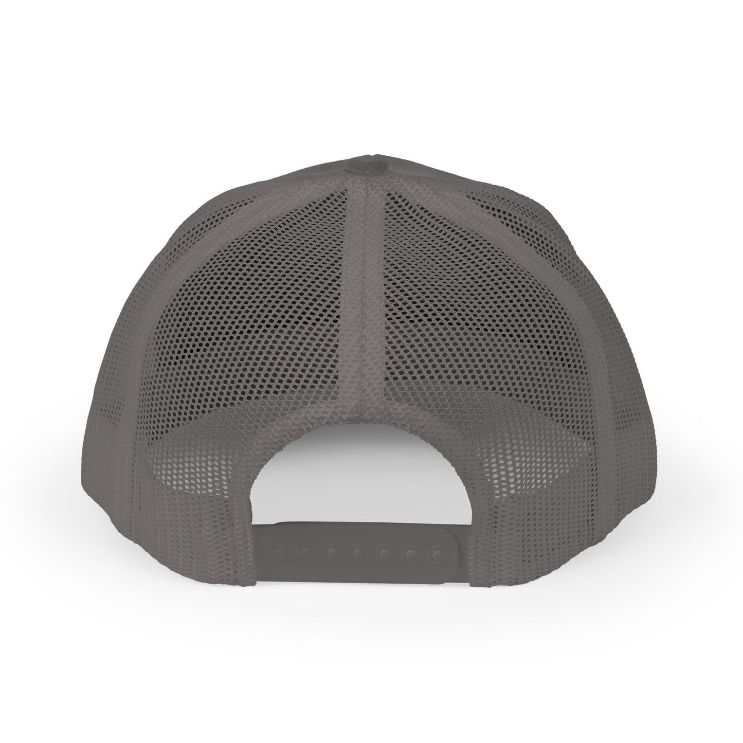Retro Lion Emblem Trucker Hat — Vintage Golden Crest Mesh Cap