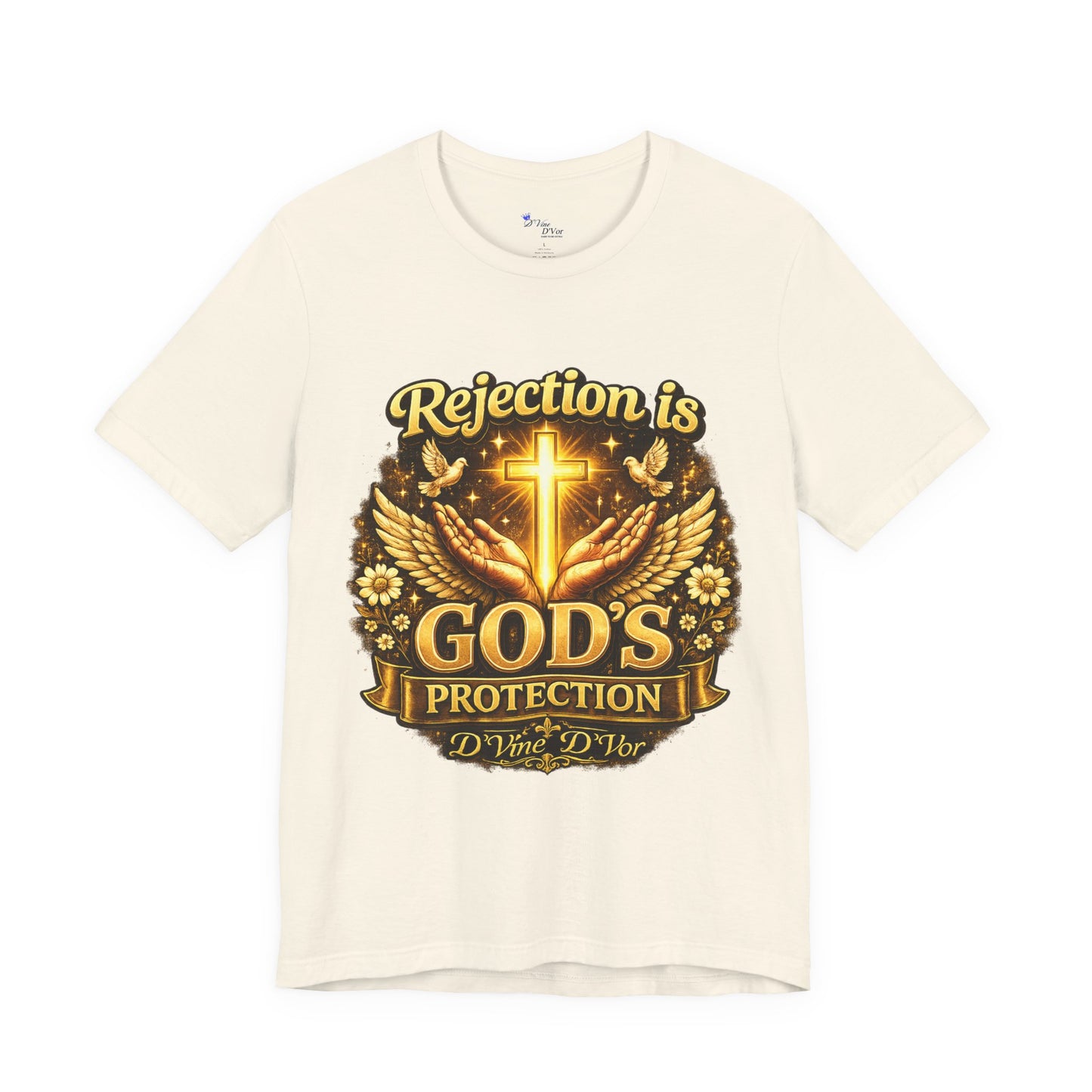 God's Protection Tee — "Rejection is God's Protection" Christian Faith T-Shirt