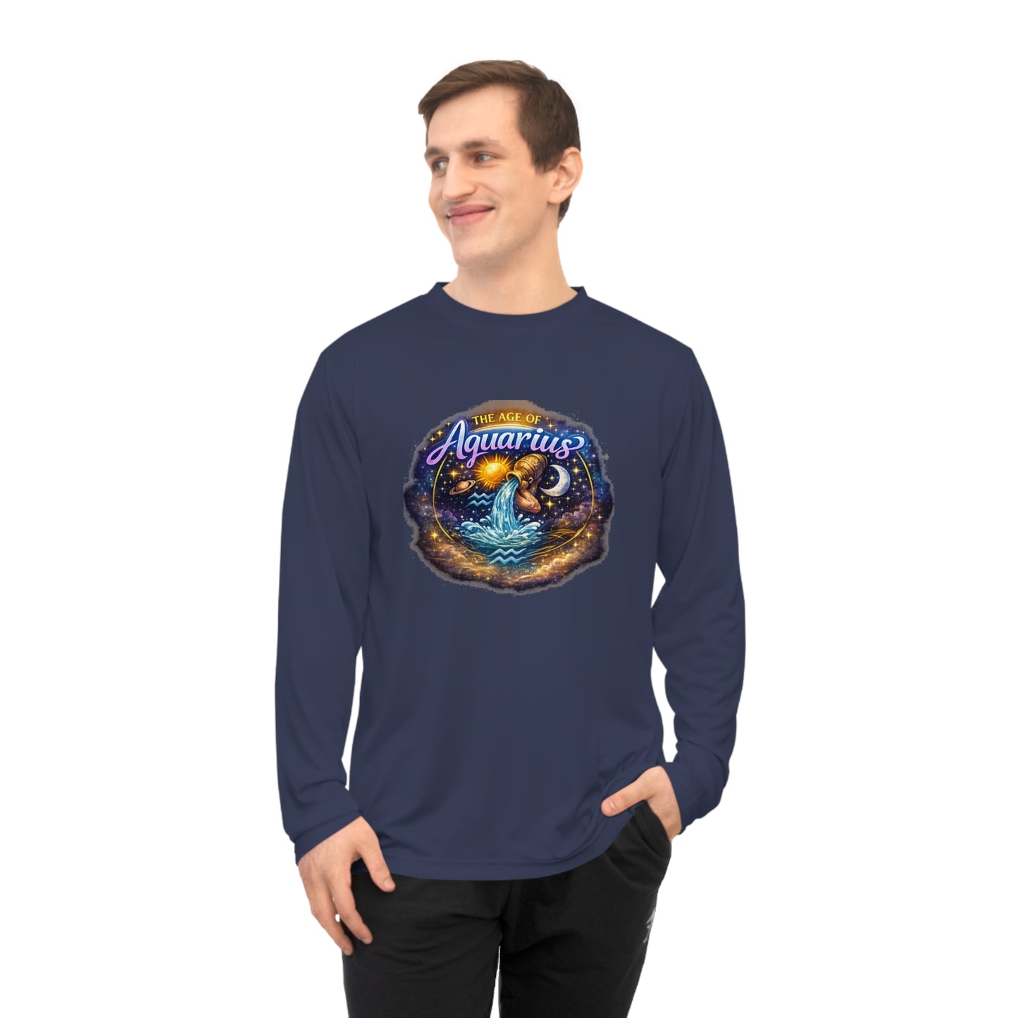 Aquarius Zodiac Long Sleeve Shirt