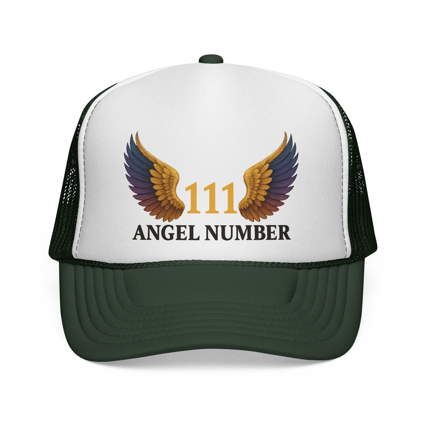 Trucker Cap 111 Angel Number Wings Spiritual Mesh Hat