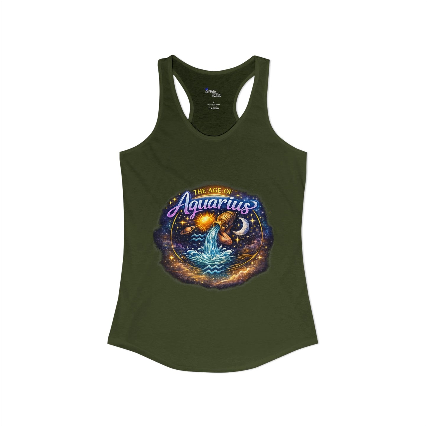 Womens Age of aqaurius Racerback Tank
