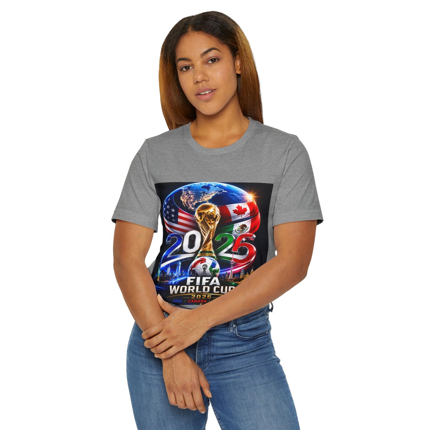 2026 FIFA World Cup T-Shirt — USA & Canada Host Soccer Fan Tee