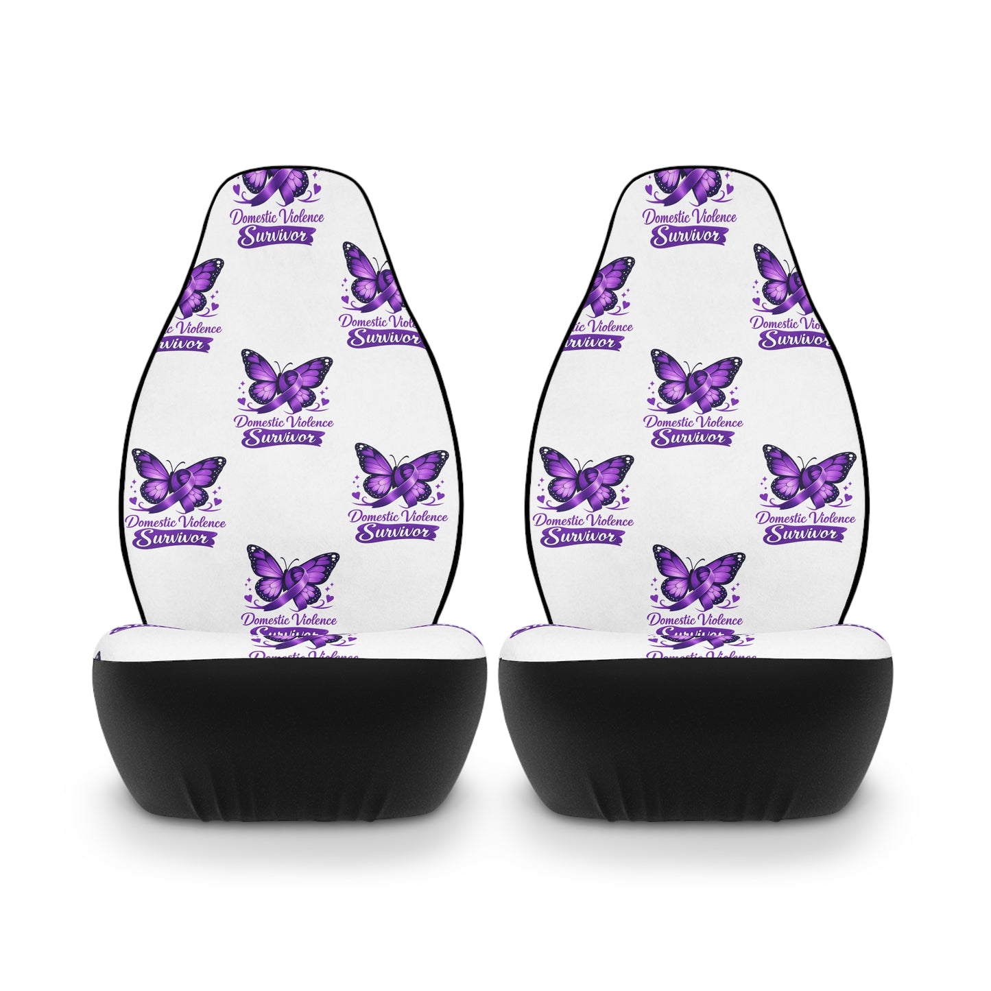 Butterfly Domestic Violence Survivor Tribute Polyester Seat Protectors