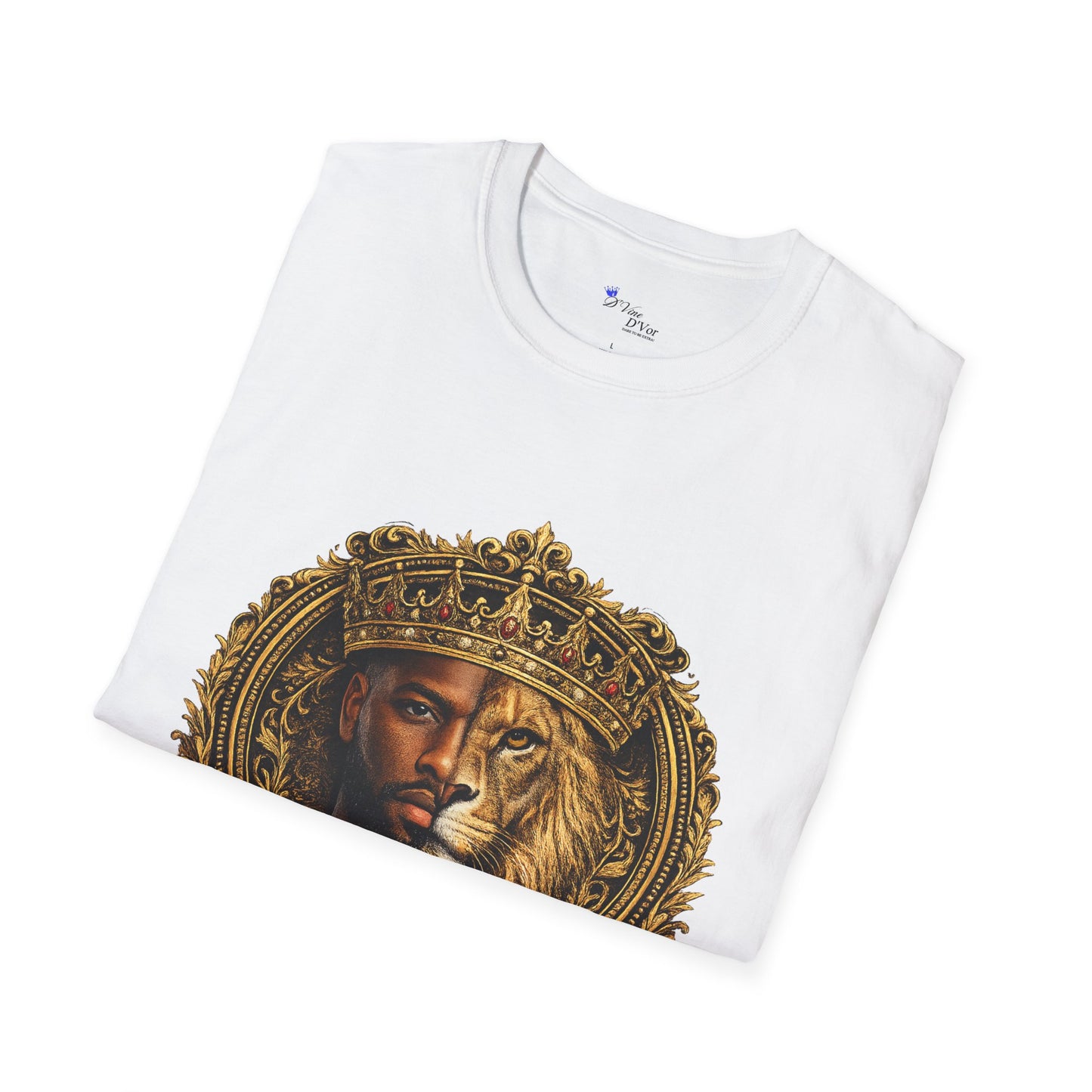King of All Kings T-Shirt — Regal Lion & Crown Christian Faith Tee