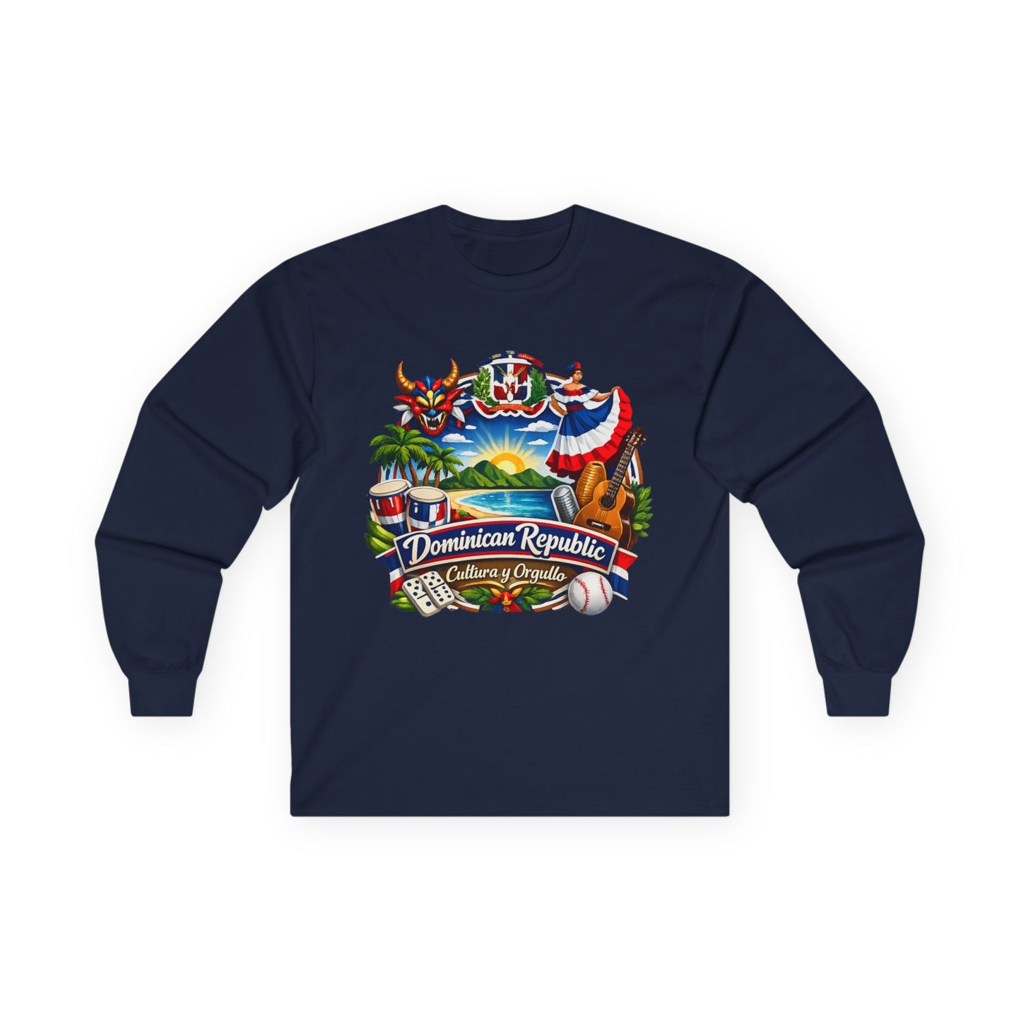 Dominican Republic Vintage Travel Long Sleeve Tee