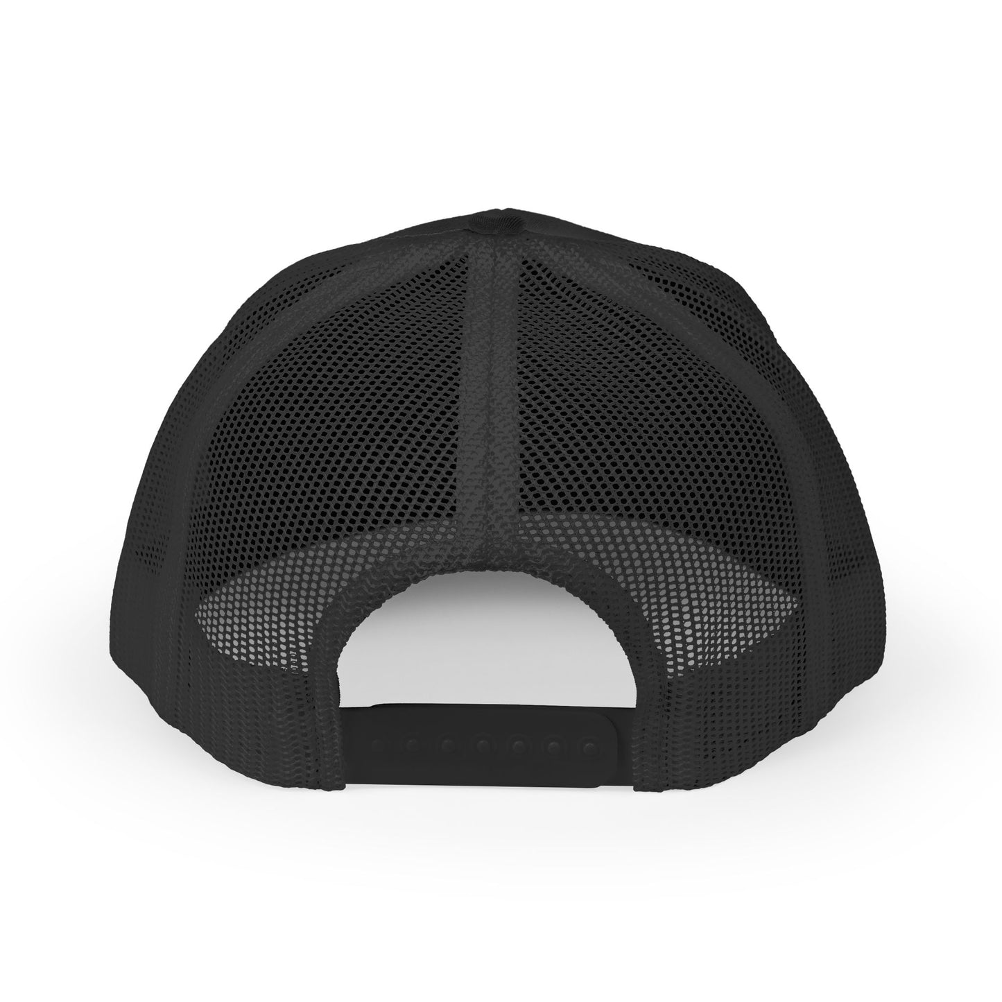 Retro Lion Emblem Trucker Hat — Vintage Golden Crest Mesh Cap