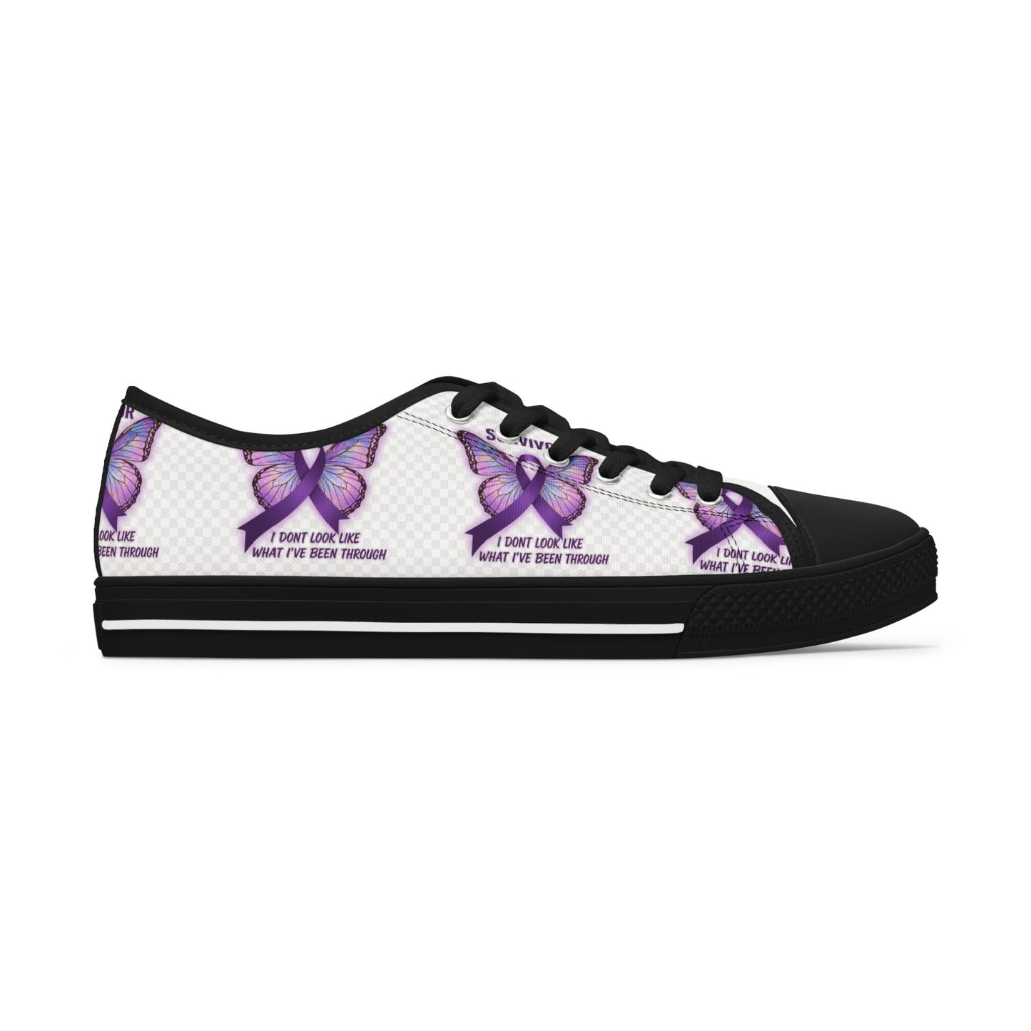 Domestic Violence Awareness Survivor Sneakers I Dont Look Like What Ive Been Through