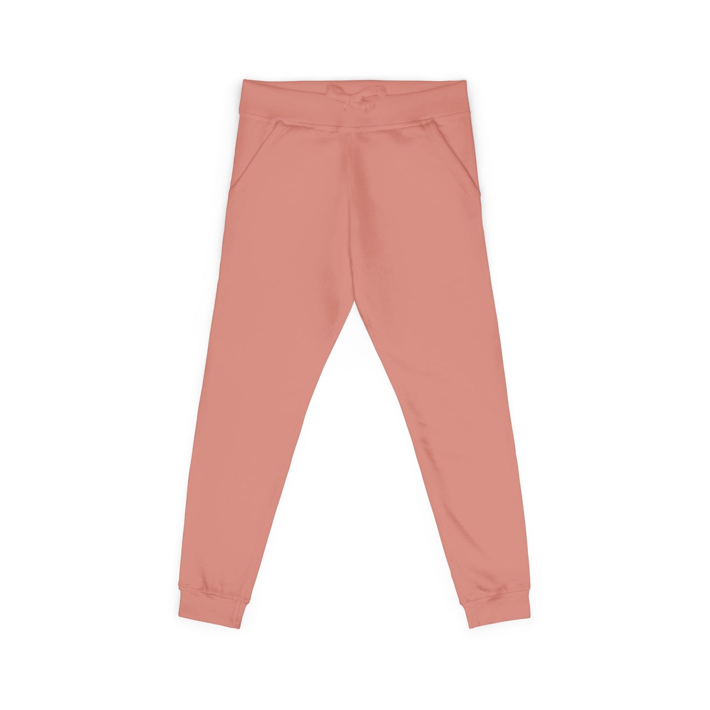 Embroidered Monogram Fleece Sweatpants — Cozy Coral Joggers