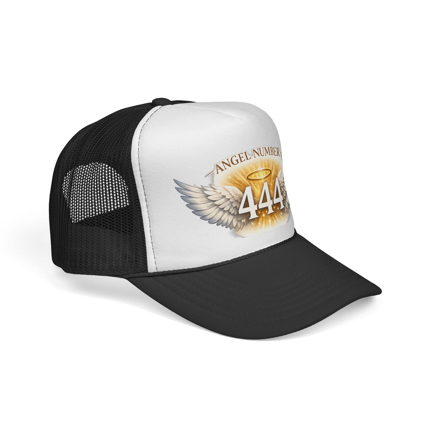 Angel Number 444 Spiritual Winged Halo Trucker Cap